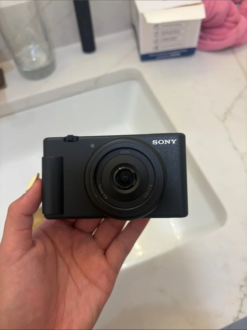 Sony Vlog Camera with Flip Screen and Wind Muff - Black